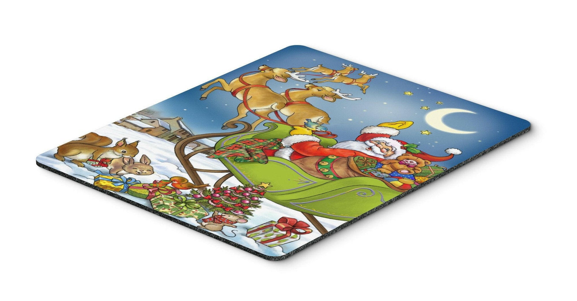 Christmas Santa taking Off Mouse Pad, Hot Pad or Trivet APH4570MP by Caroline's Treasures