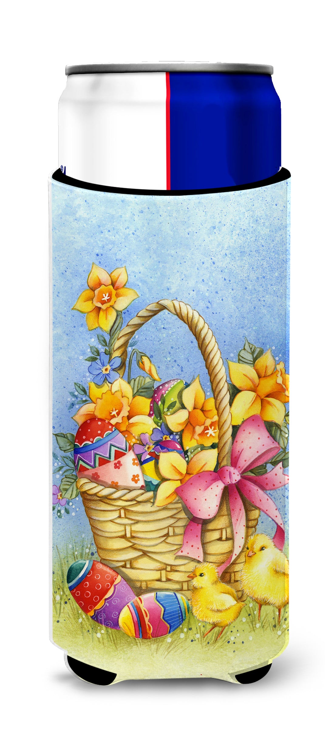 Easter Basket with Flowers  Ultra Hugger for slim cans APH4709MUK