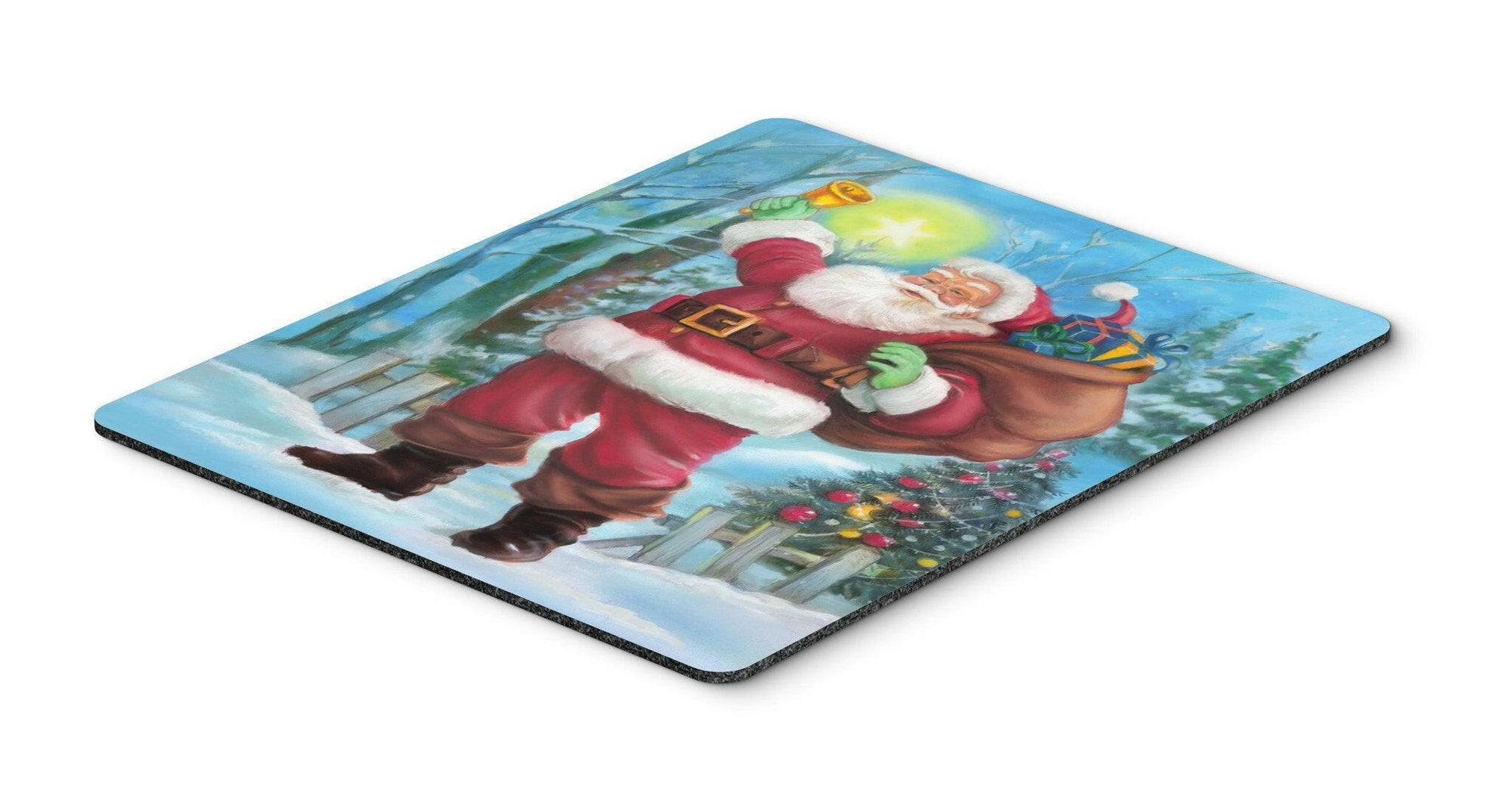 Christmas Santa Rining the Bell Mouse Pad, Hot Pad or Trivet APH5001MP by Caroline's Treasures