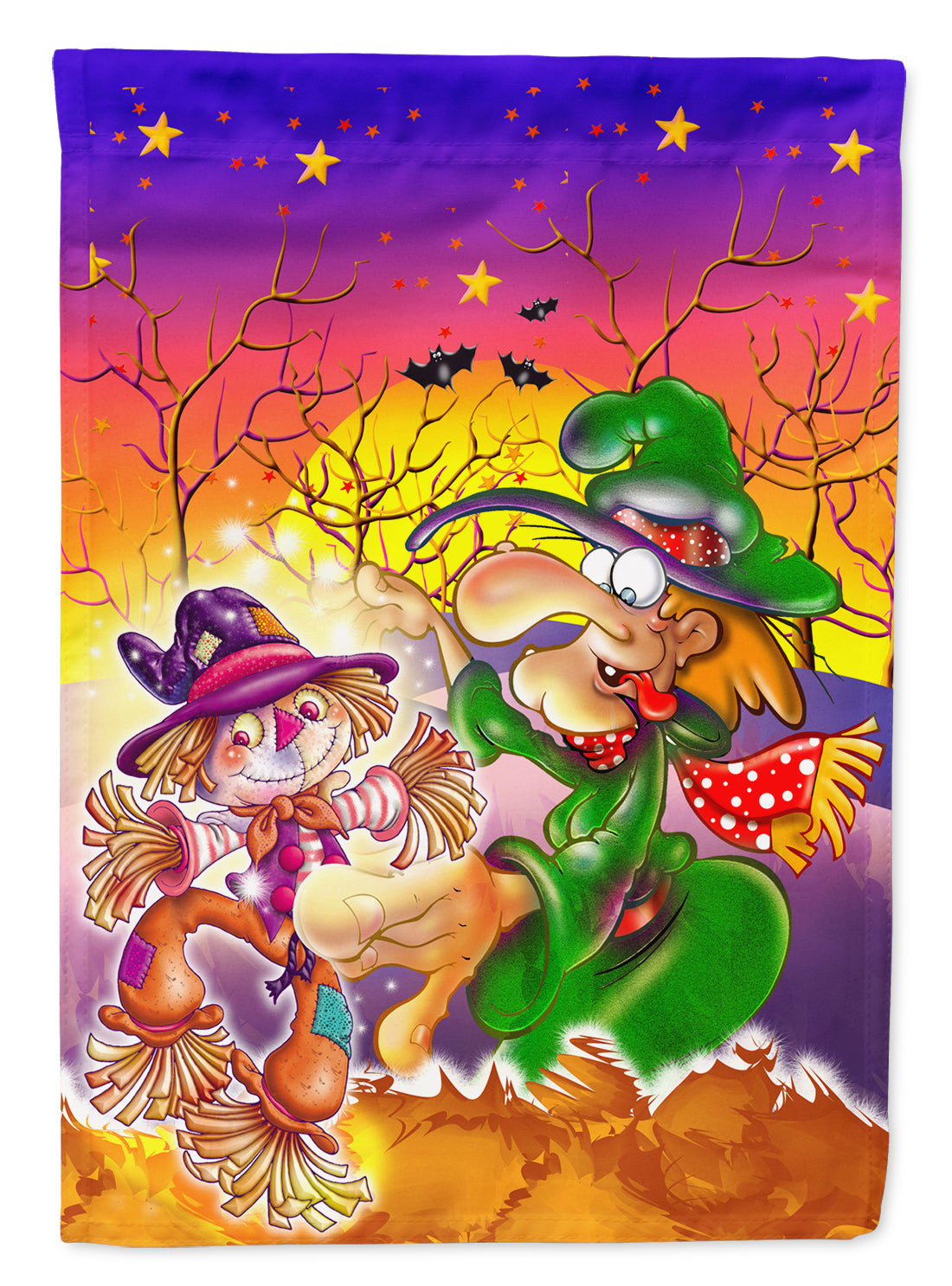 Witch Voodoo Scarecrow Halloween Flag Garden Size APH5129GF.