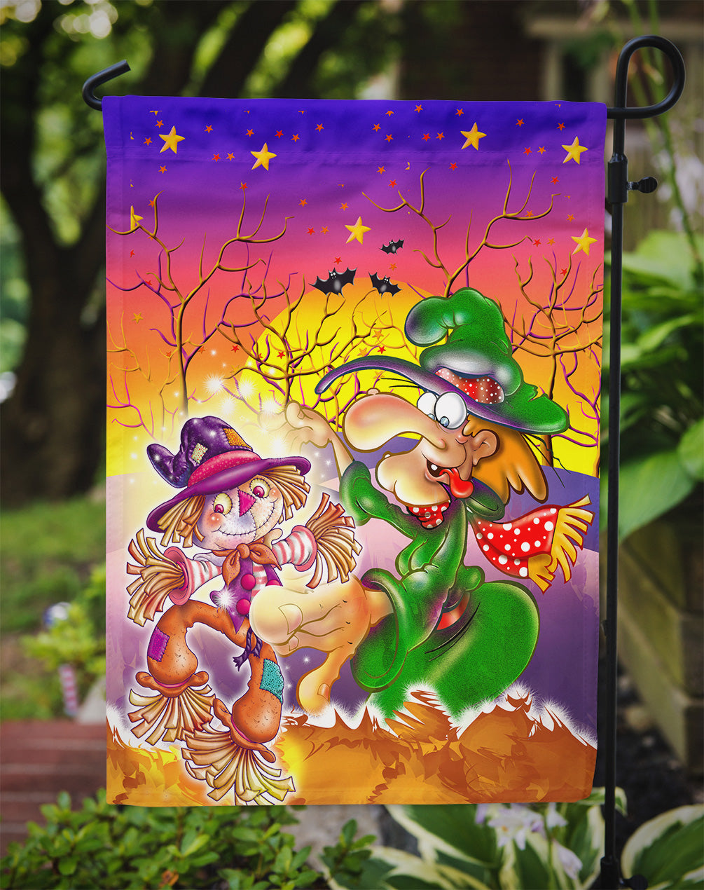 Witch Voodoo Scarecrow Halloween Flag Garden Size APH5129GF