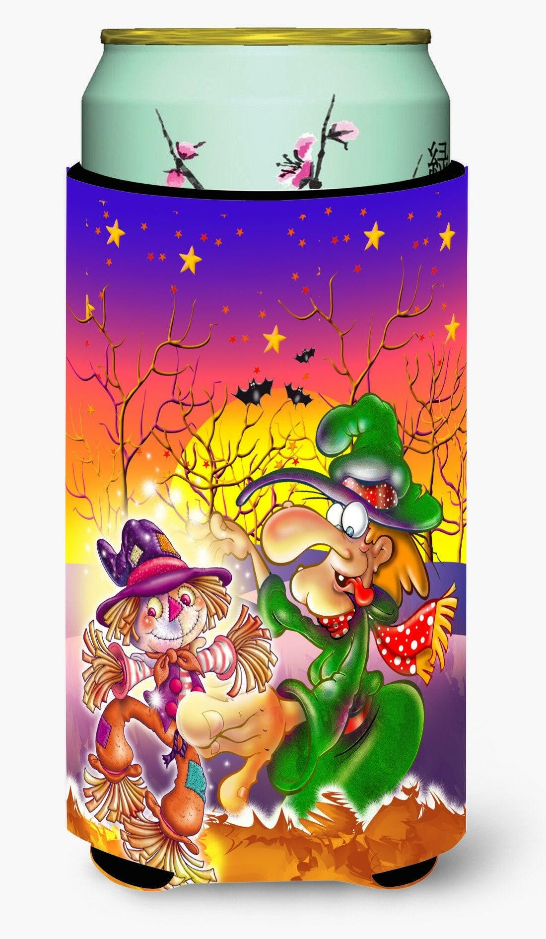 Witch Voodoo Scarecrow Halloween Tall Boy Beverage Insulator Hugger APH5129TBC by Caroline's Treasures