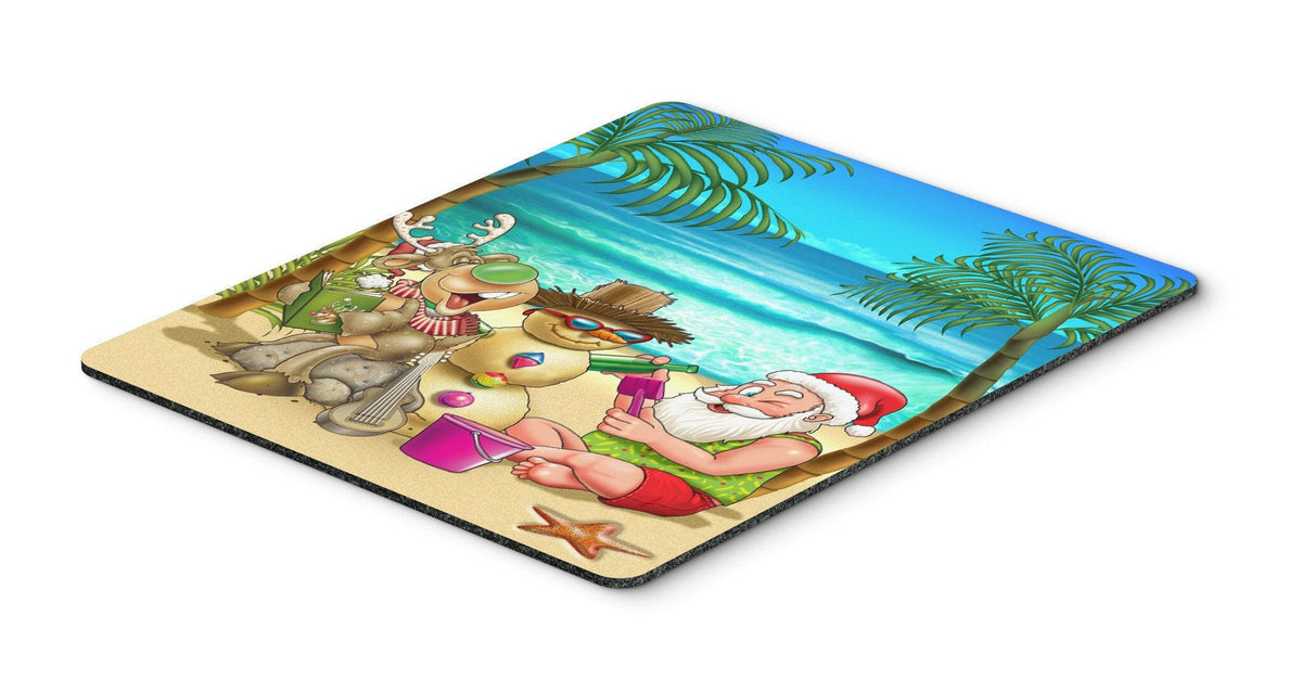 Beach Christmas Santa Claus and Sandman Mouse Pad, Hot Pad or Trivet APH5148MP by Caroline&#39;s Treasures