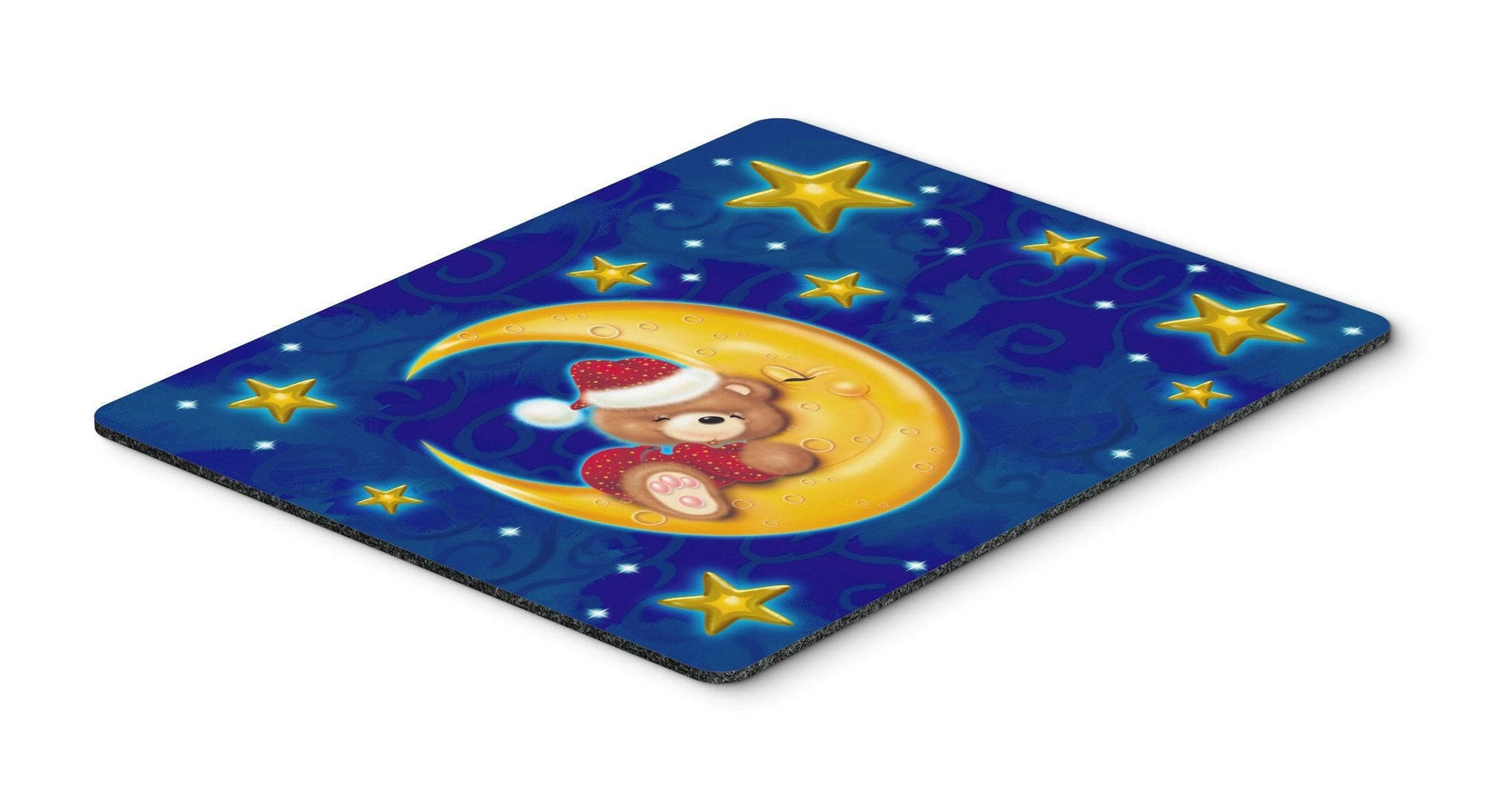 Bear Sleeping in the Moon and Stars Mouse Pad, Hot Pad or Trivet APH514BMP by Caroline's Treasures