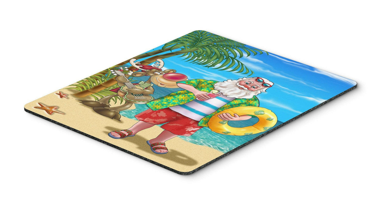 Beach Christmas Santa Claus Swimming Mouse Pad, Hot Pad or Trivet APH5150MP by Caroline's Treasures