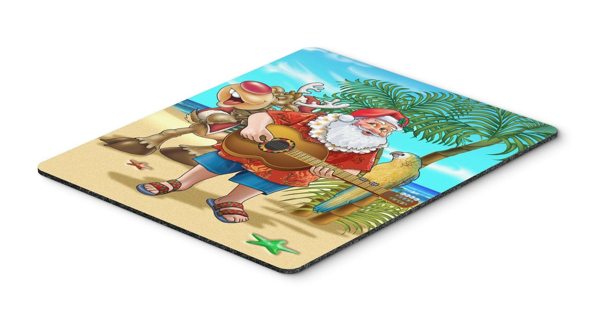 Beach Christmas Santa Claus Island Time Mouse Pad, Hot Pad or Trivet APH5151MP by Caroline's Treasures