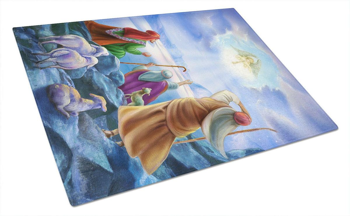 The Shepherds and Angels Appeared Glass Cutting Board Large APH5468LCB by Caroline&#39;s Treasures