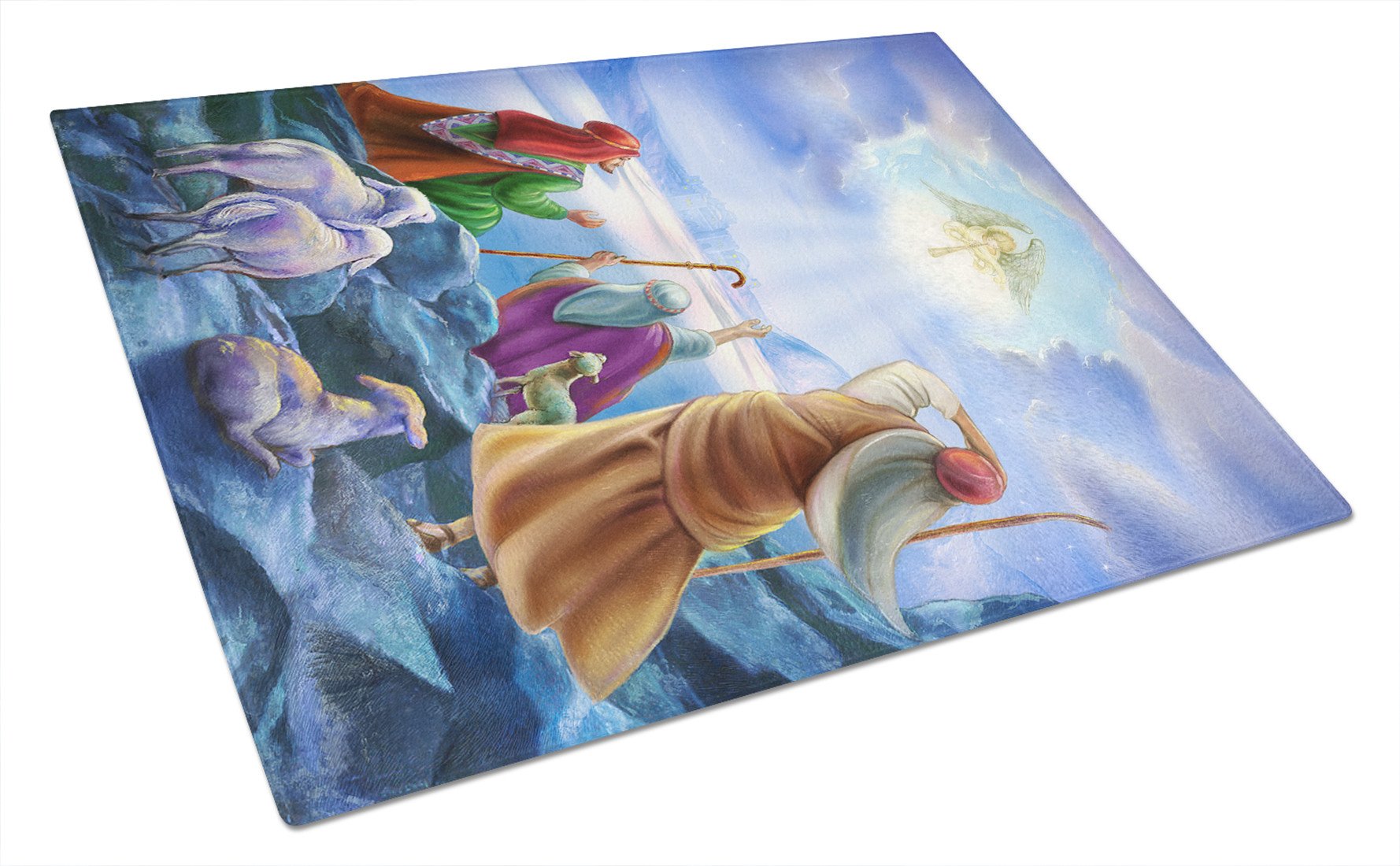 The Shepherds and Angels Appeared Glass Cutting Board Large APH5468LCB by Caroline's Treasures