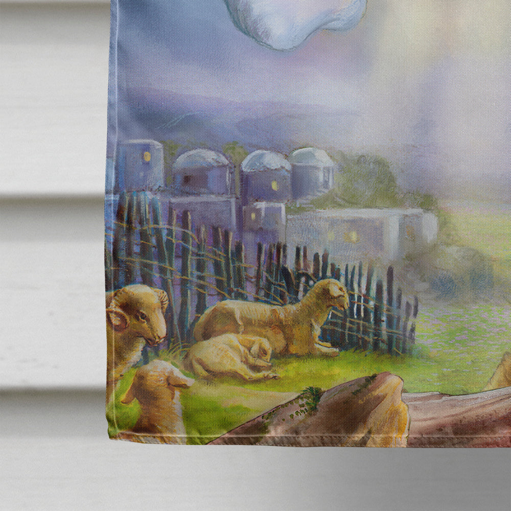 The Shepherds and Angels Appearing Flag Canvas House Size APH5469CHF  the-store.com.