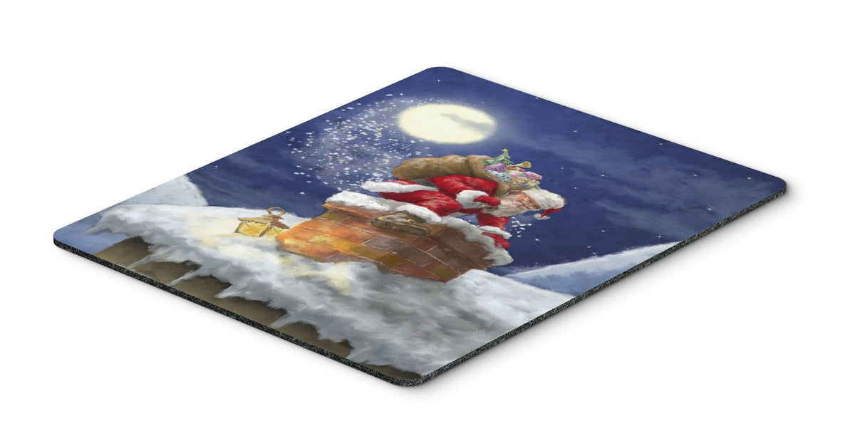 Christmas Santa Claus in the Chimney Mouse Pad, Hot Pad or Trivet APH5479MP by Caroline&#39;s Treasures