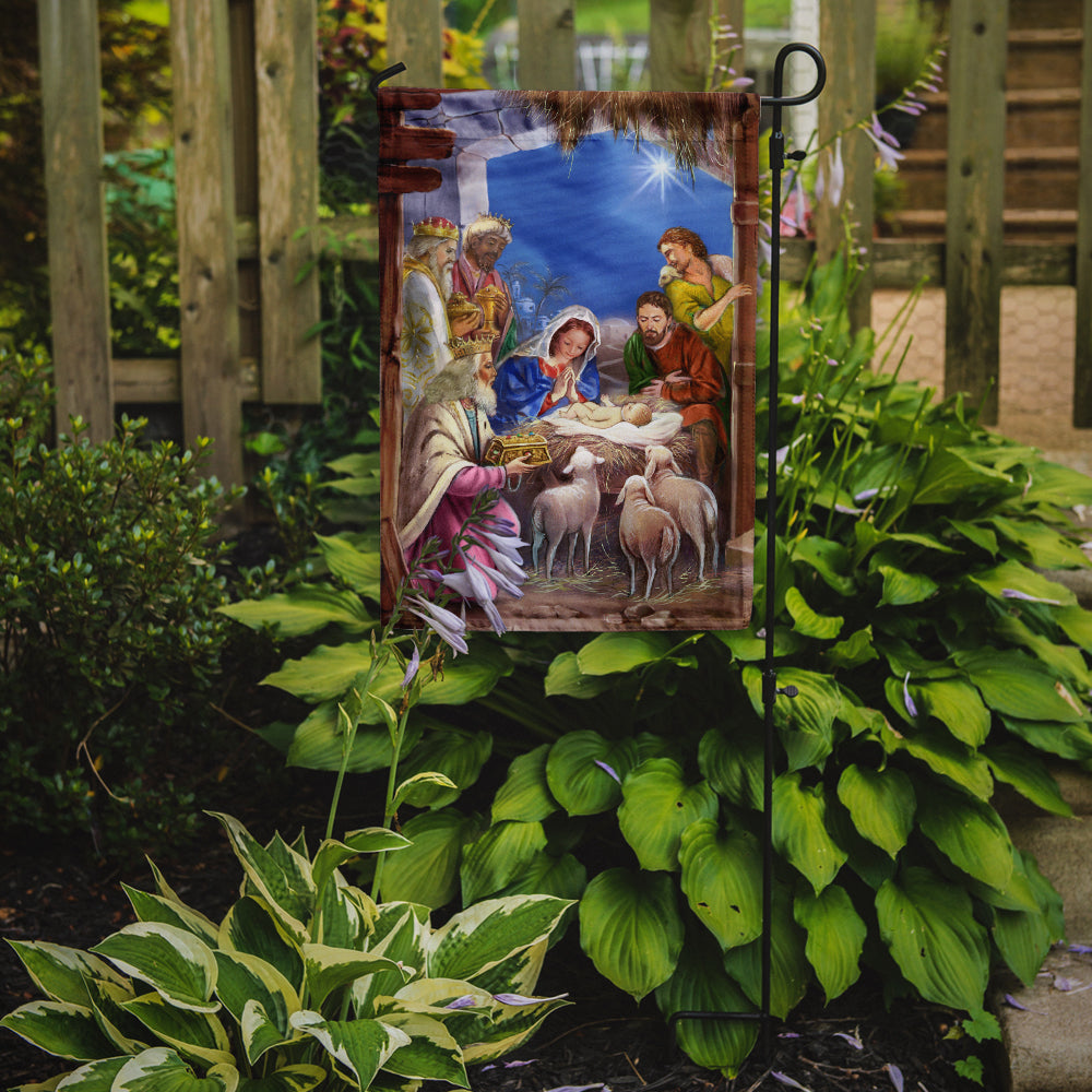 The Wise Men at the Nativity Christmas Flag Garden Size APH5603GF.