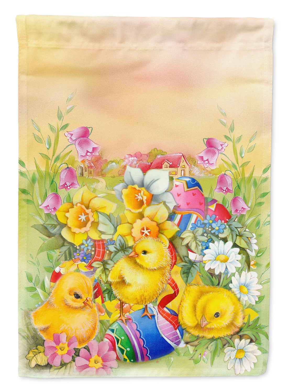 Easter Chicks and Eggs Flag Garden Size APH5613GF