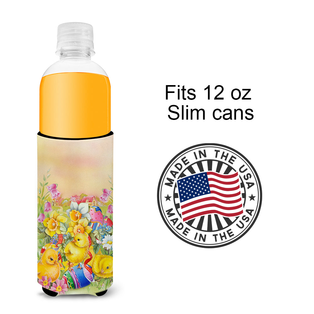 Easter Chicks and Eggs Ultra Beverage Insulators for slim cans APH5613MUK  the-store.com.
