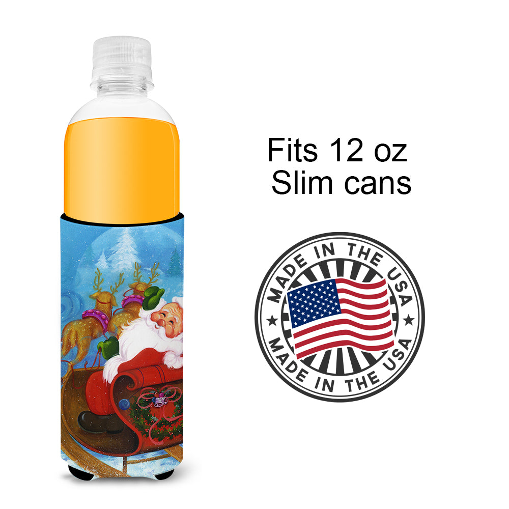 Christmas Santa Claus Good Night Ultra Beverage Insulators for slim cans APH5775MUK