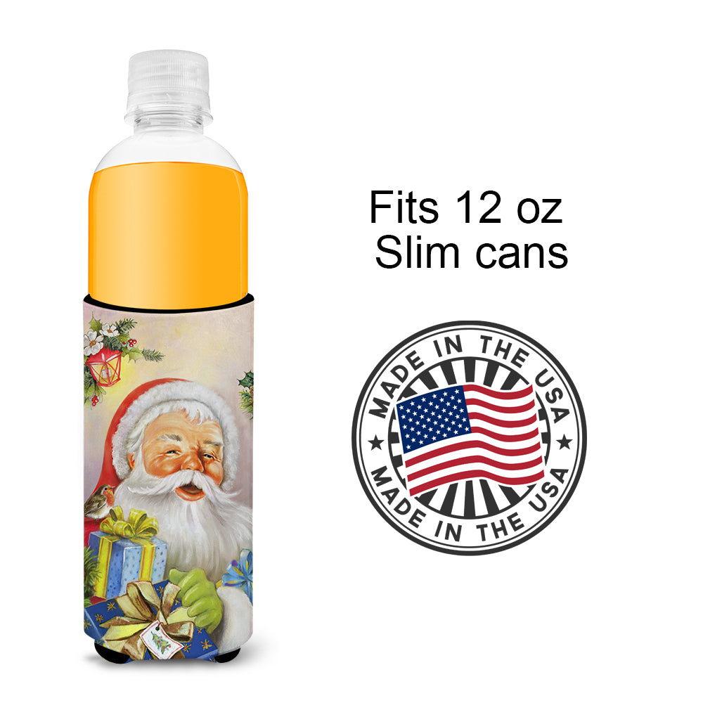 Christmas Santa Claus Presents Ultra Beverage Insulators for slim cans APH5814MUK  the-store.com.