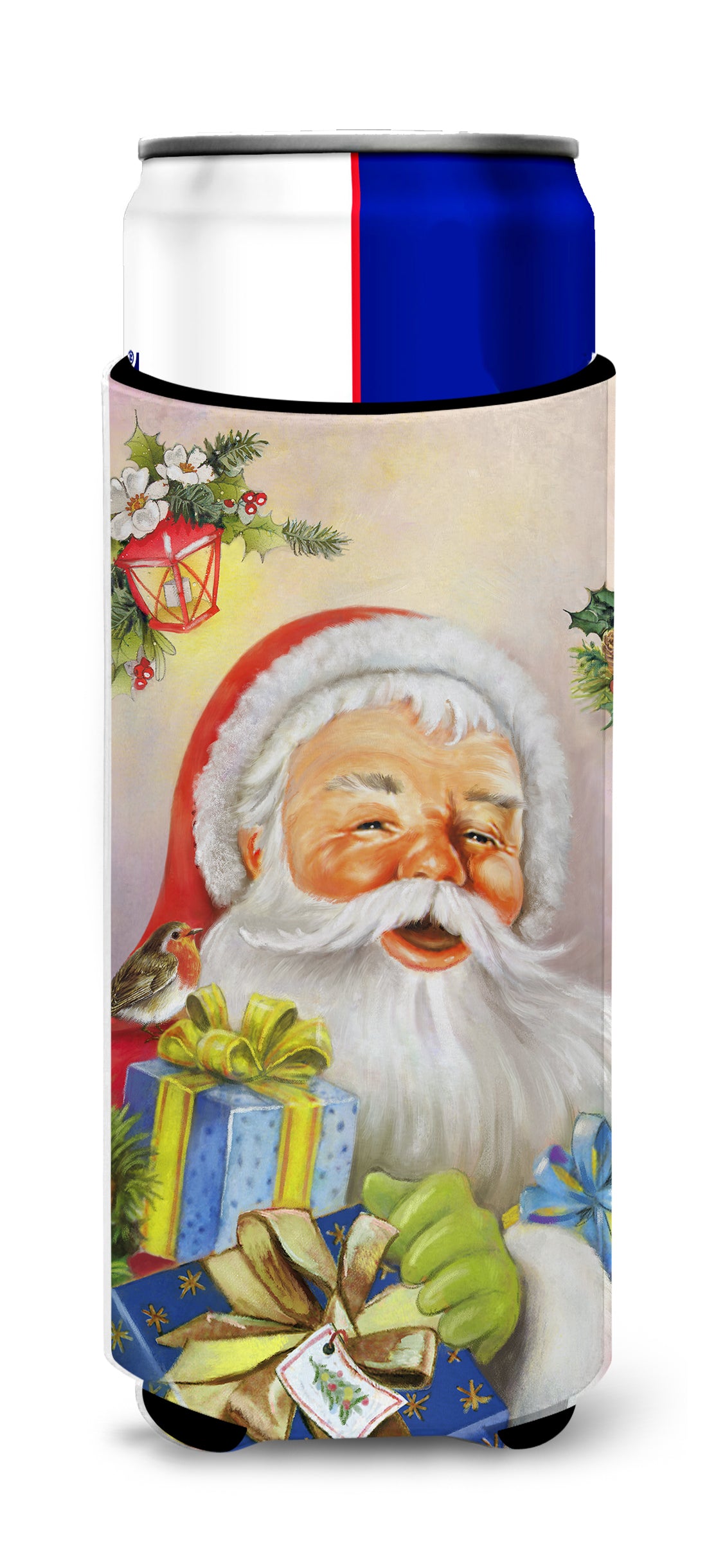 Christmas Santa Claus Presents Ultra Beverage Insulators for slim cans APH5814MUK  the-store.com.