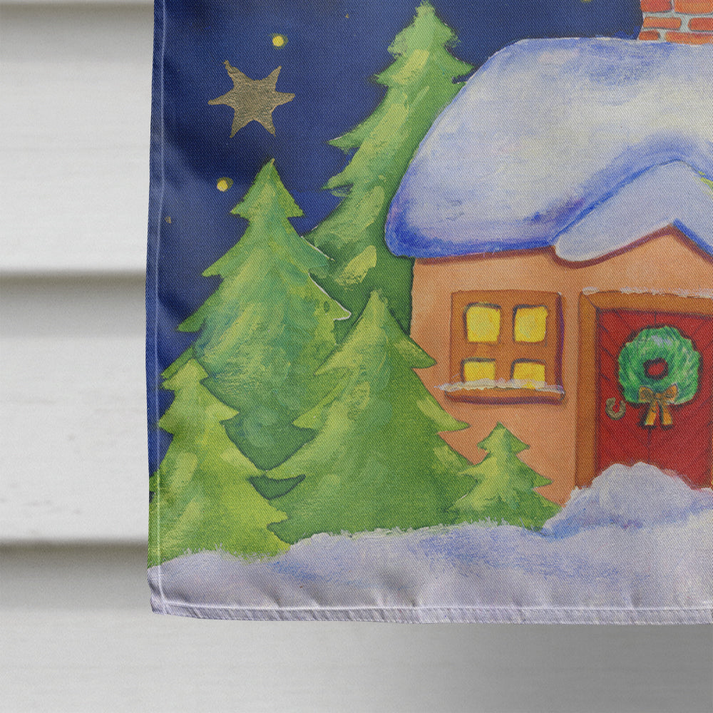 Christmas Santa Claus Across the Sky Flag Canvas House Size APH5898CHF