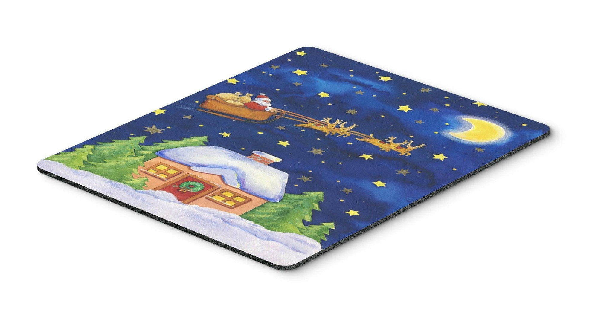 Christmas Santa Claus Across the Sky Mouse Pad, Hot Pad or Trivet APH5898MP by Caroline's Treasures