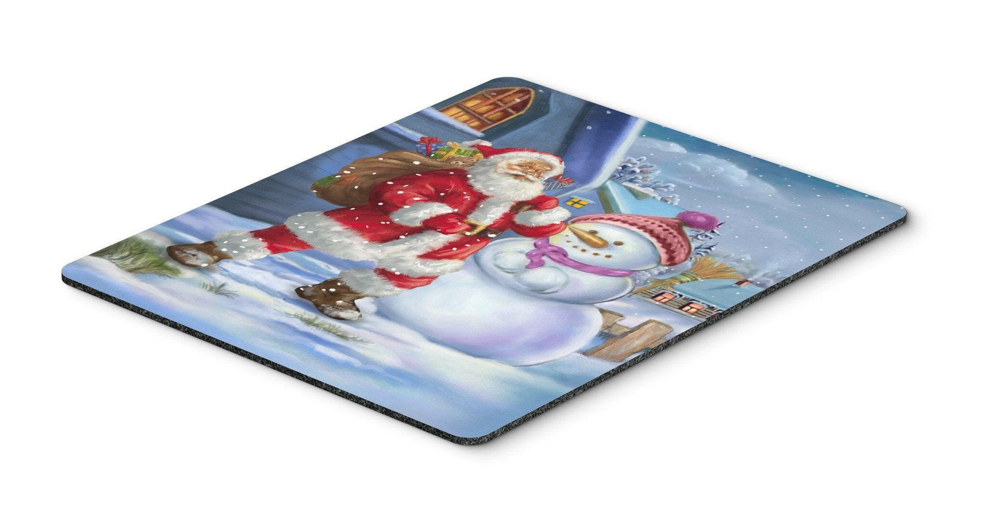 Christmas Santa Claus and Snowman Mouse Pad, Hot Pad or Trivet APH6200MP by Caroline's Treasures