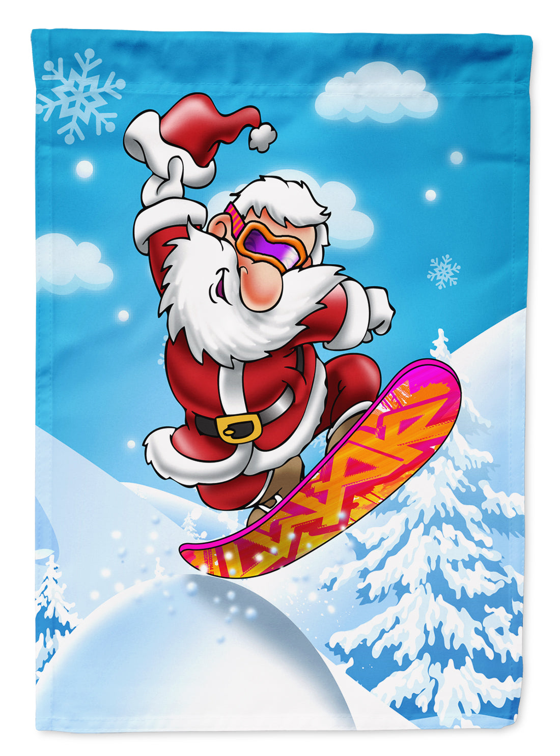 Noël Père Noël Snowboard Drapeau Toile Maison Taille APH6388CHF