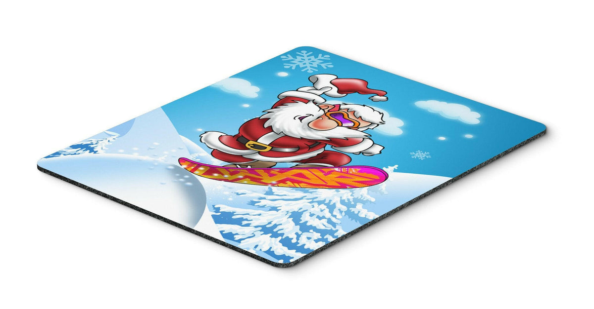Christmas Santa Claus Snowboarding Mouse Pad, Hot Pad or Trivet APH6388MP by Caroline&#39;s Treasures