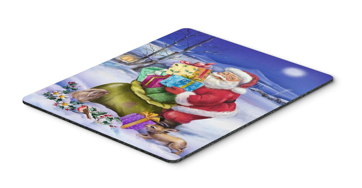 Christmas Santa Claus with Rabbits Mouse Pad, Hot Pad or Trivet APH6556MP by Caroline&#39;s Treasures