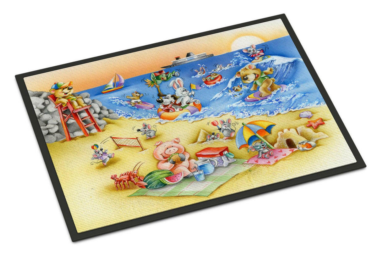 Animals Swimming at the Beach Indoor or Outdoor Mat 24x36 APH6822JMAT - the-store.com