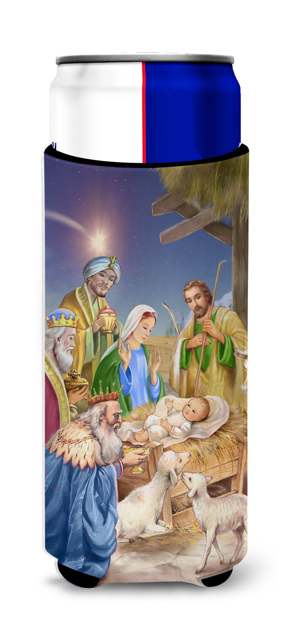 Christmas Nativity with Wise Men Ultra Beverage Insulators for slim cans APH6897MUK