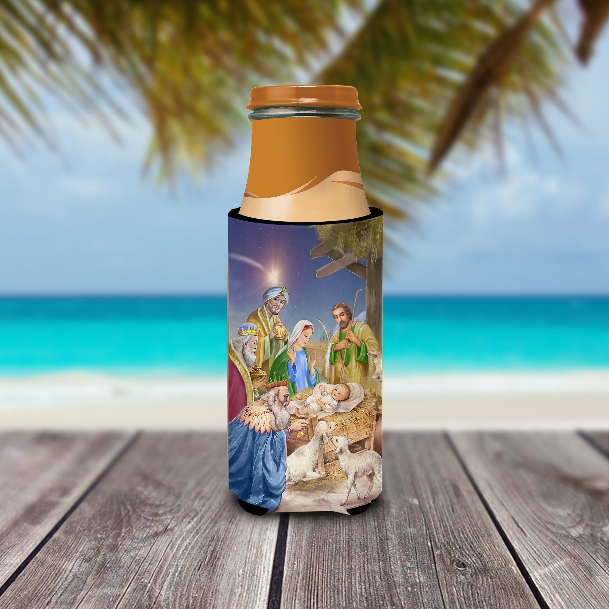 Christmas Nativity with Wise Men Ultra Beverage Insulators for slim cans APH6897MUK