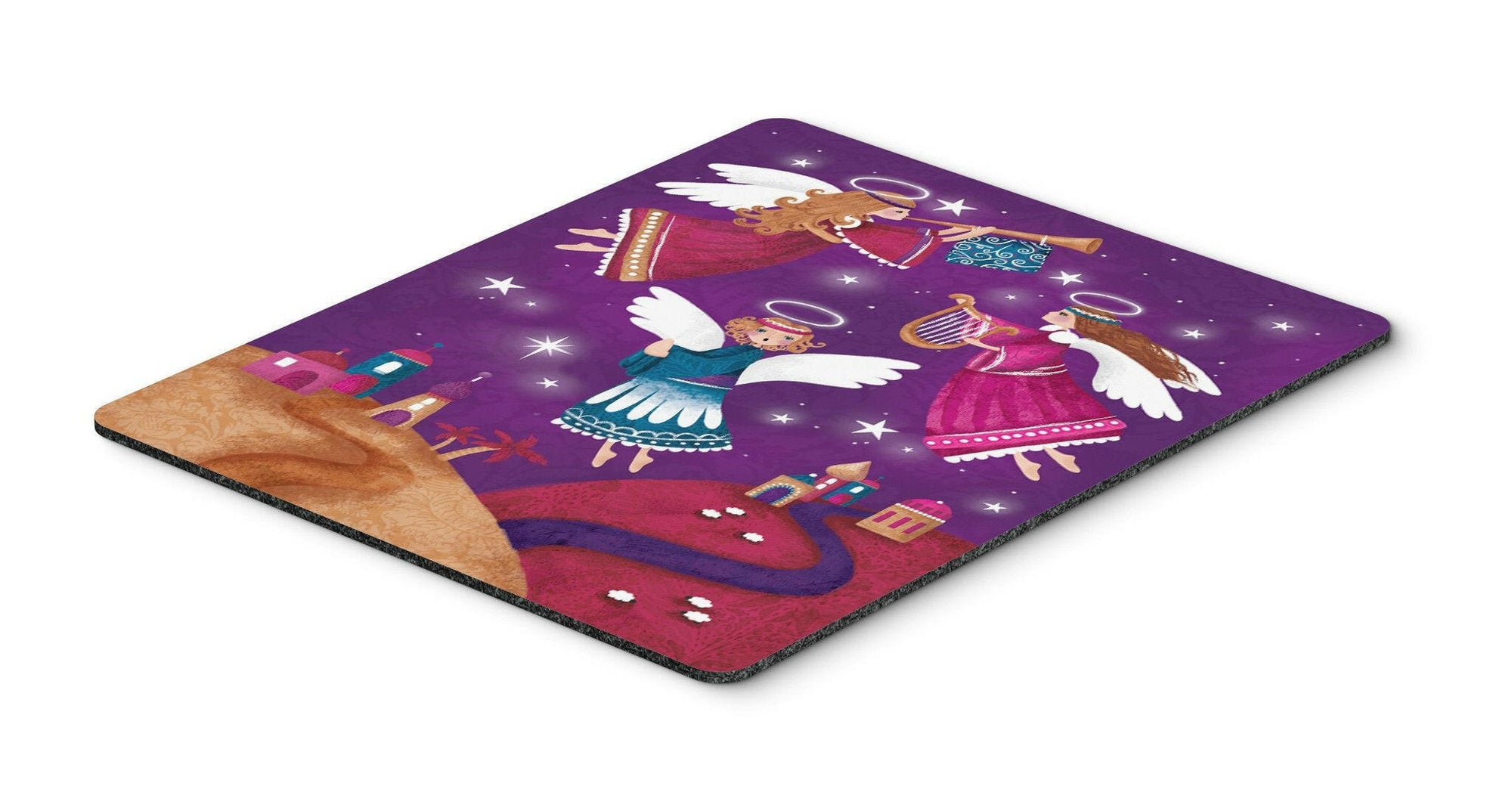 Christmas Angels in Purple Mouse Pad, Hot Pad or Trivet APH7082MP by Caroline's Treasures