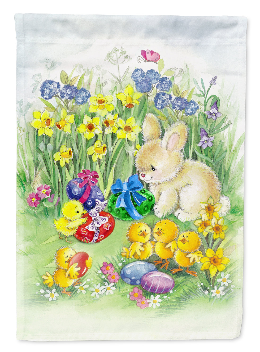 Easter Chicks and Bunny Flag Garden Size APH7091GF