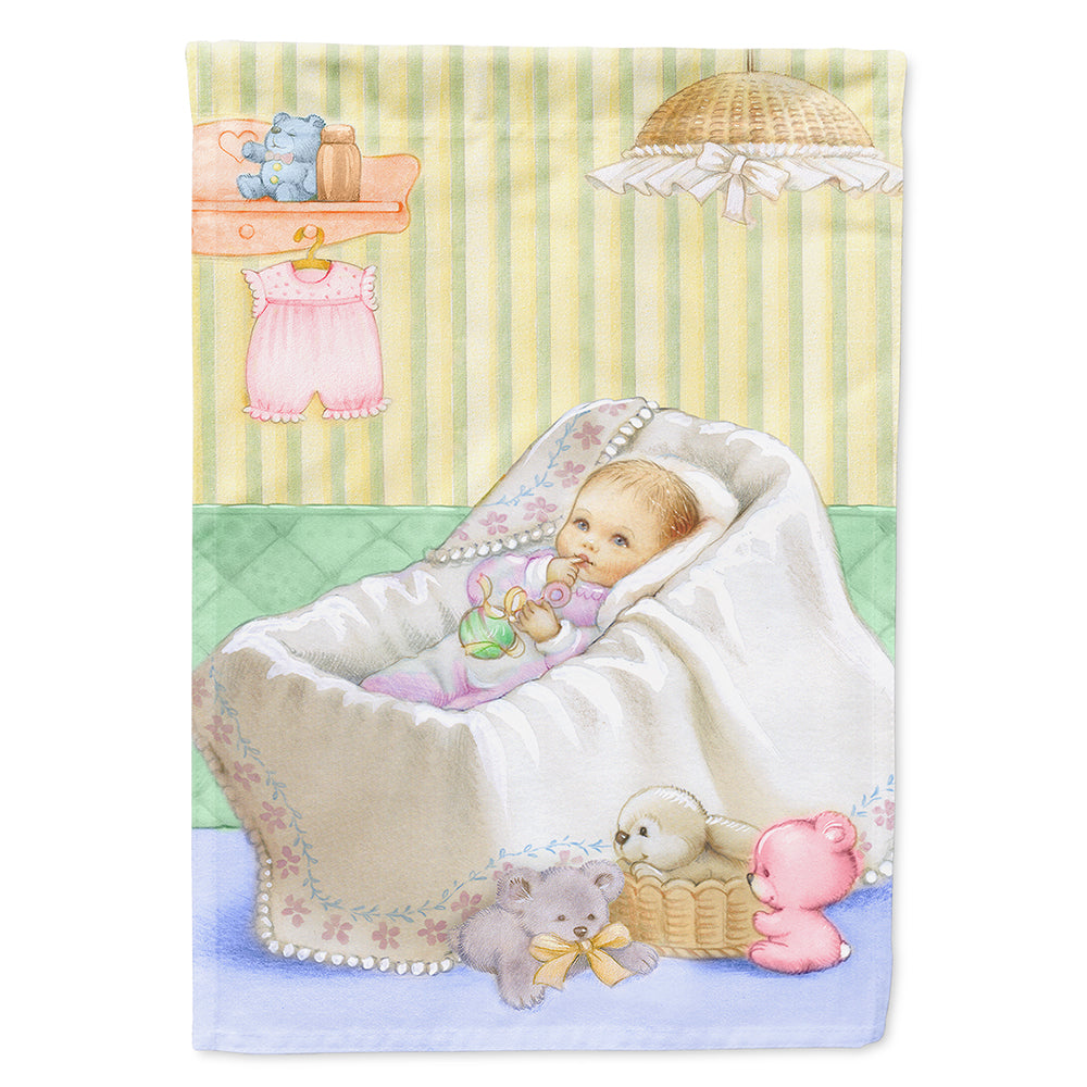New Baby in Crib Flag Canvas House Size APH7093CHF  the-store.com.
