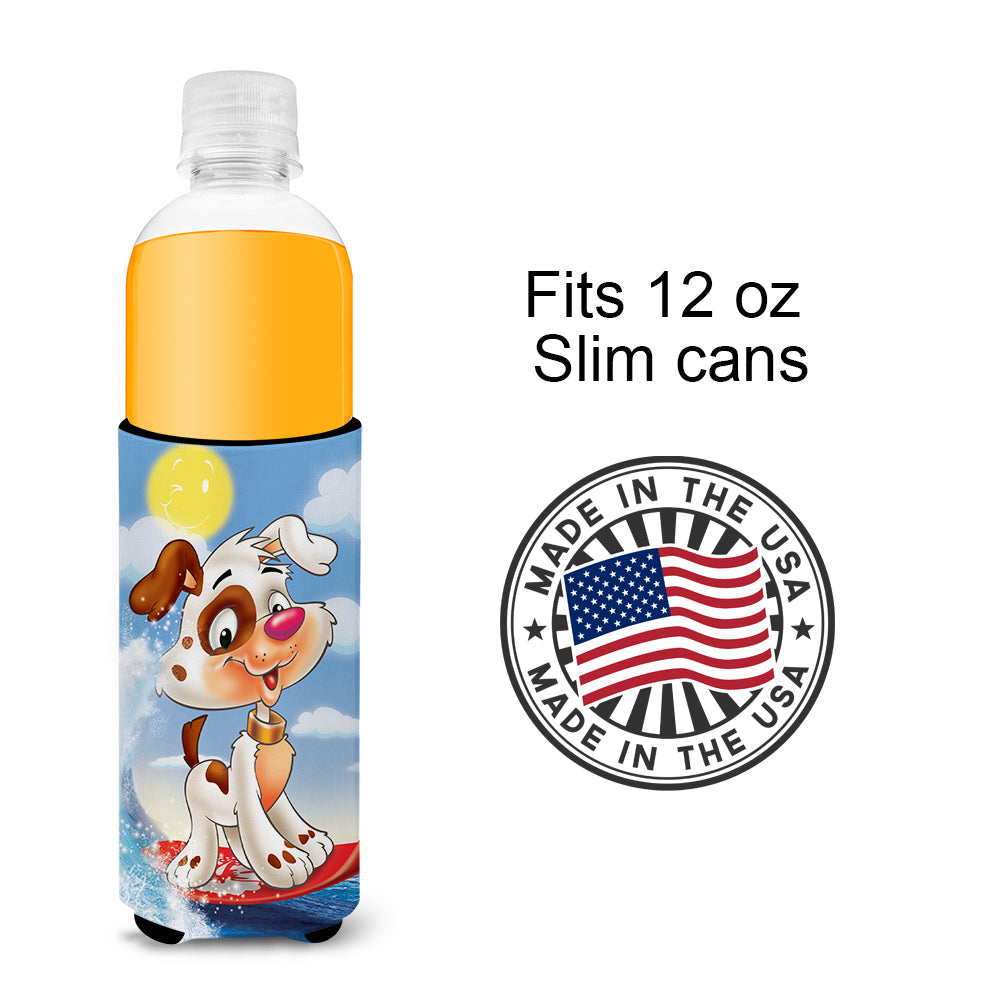Dog Water Skiing  Ultra Beverage Insulators for slim cans APH7227MUK  the-store.com.