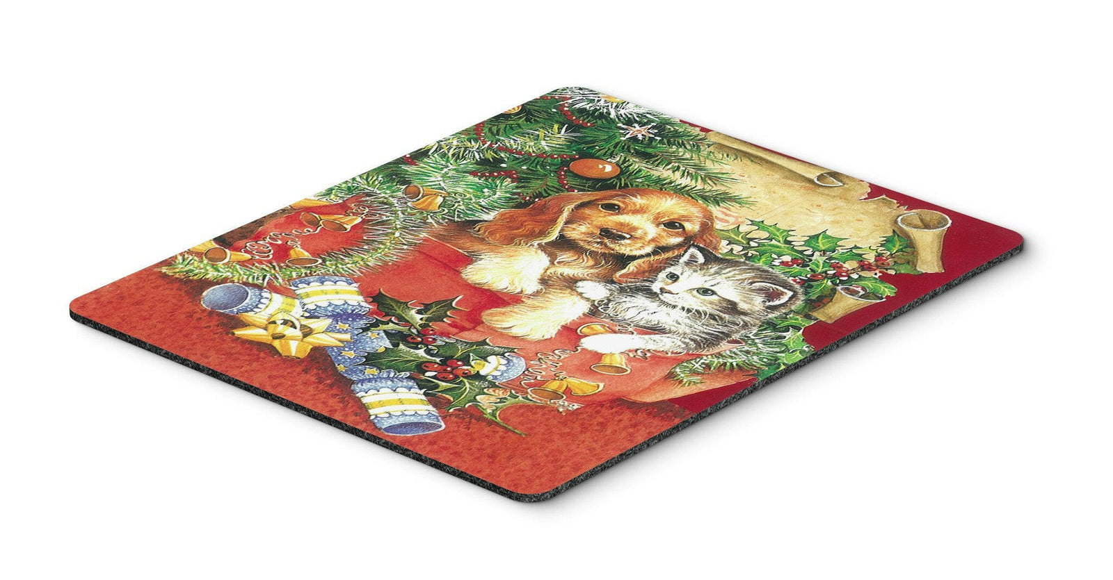 Christmas Puppy and Kitten Mouse Pad, Hot Pad or Trivet APH7551MP by Caroline's Treasures