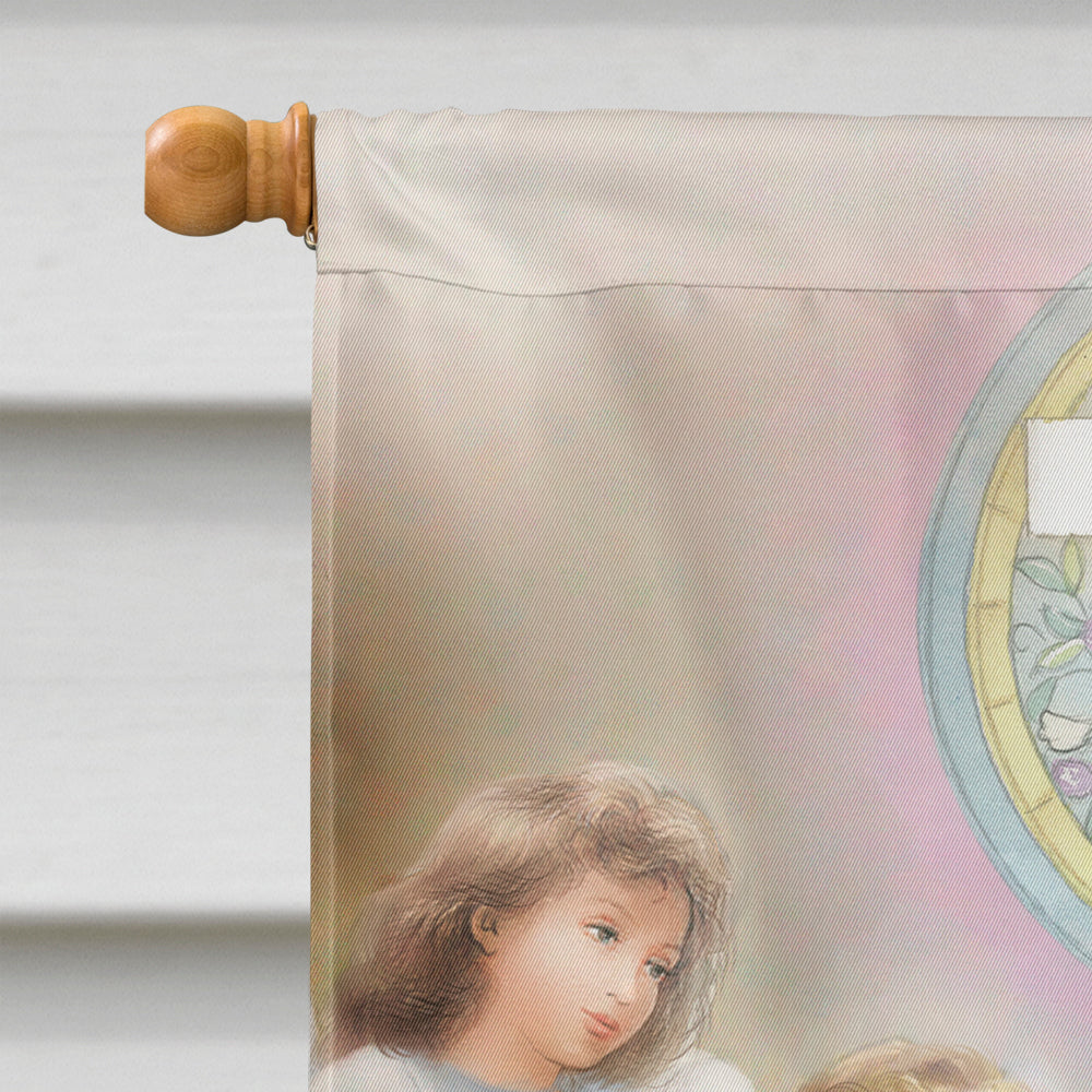 First Communion Girl Flag Canvas House Size
