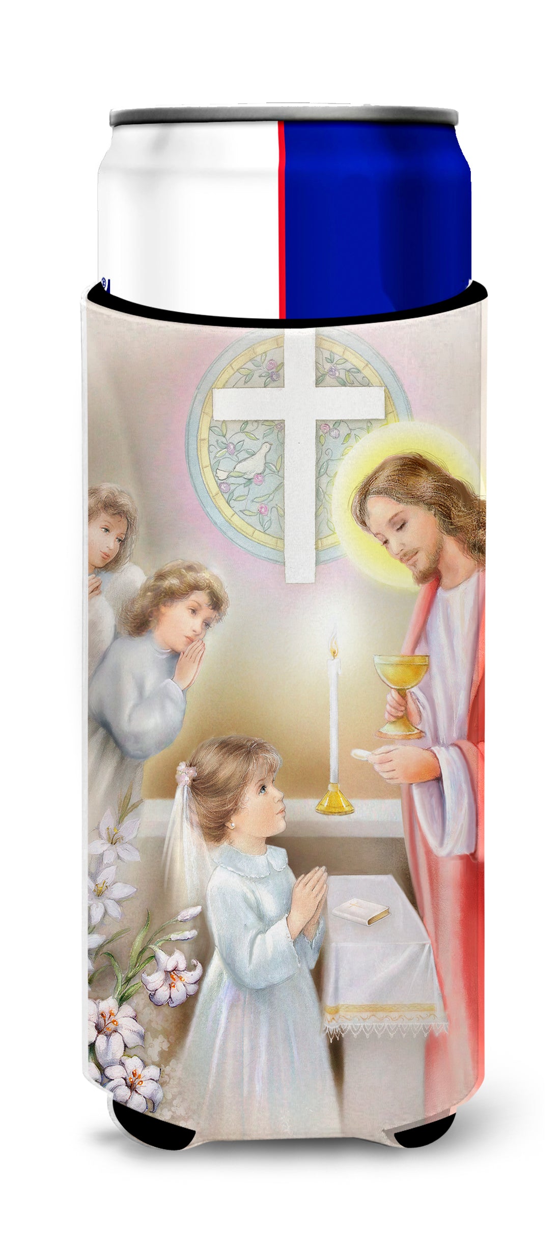 First Communion Girl  Ultra Beverage Insulators for slim cans APH7585MUK  the-store.com.