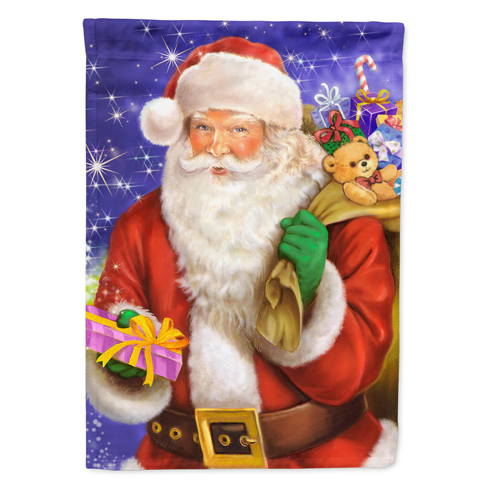Christmas Santa Claus Ready to Work Flag Canvas House Size APH7595CHF  the-store.com.