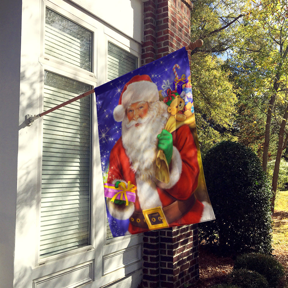 Noël Père Noël prêt à travailler drapeau toile maison taille APH7595CHF