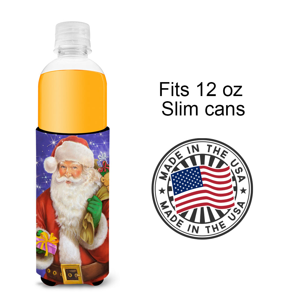 Christmas Santa Claus Ready to Work Ultra Beverage Insulators for slim cans APH7595MUK  the-store.com.
