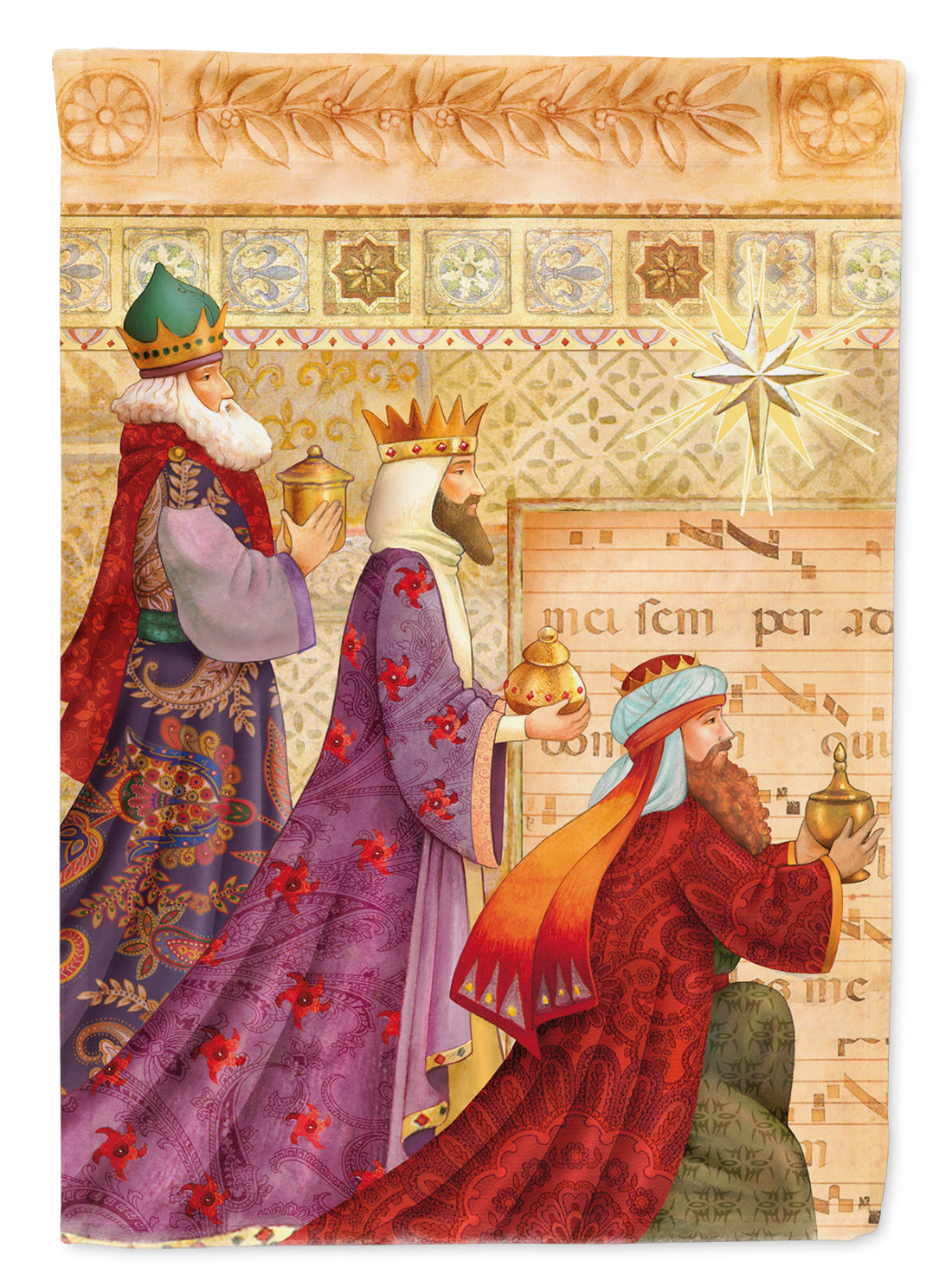 Christmas Three Wise Men Flag Canvas House Size APH7603CHF