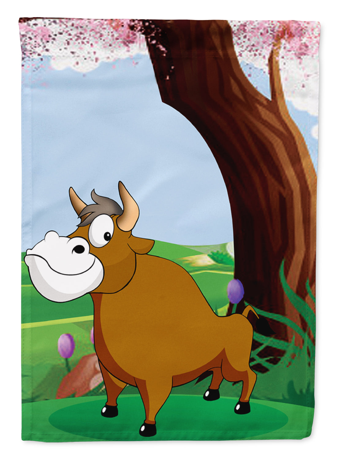 Bull under the Tree Flag Garden Size APH7628GF  the-store.com.