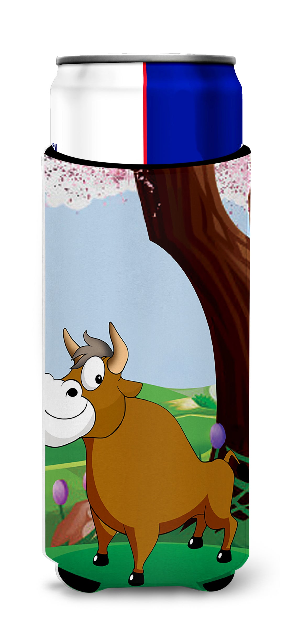 Bull under the Tree  Ultra Beverage Insulators for slim cans APH7628MUK  the-store.com.