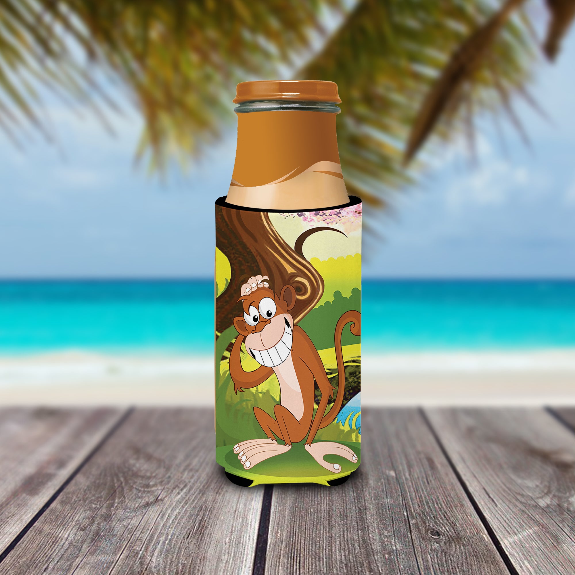 Monkey under the Tree  Ultra Beverage Insulators for slim cans APH7629MUK  the-store.com.