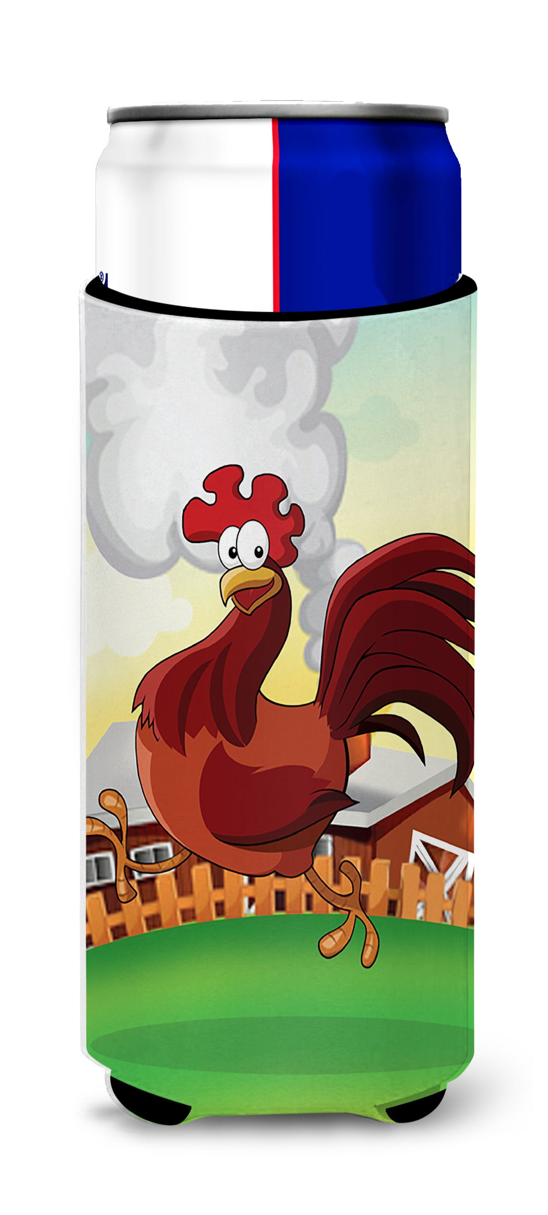 Rooster Chicken on the Run  Ultra Beverage Insulators for slim cans APH7630MUK