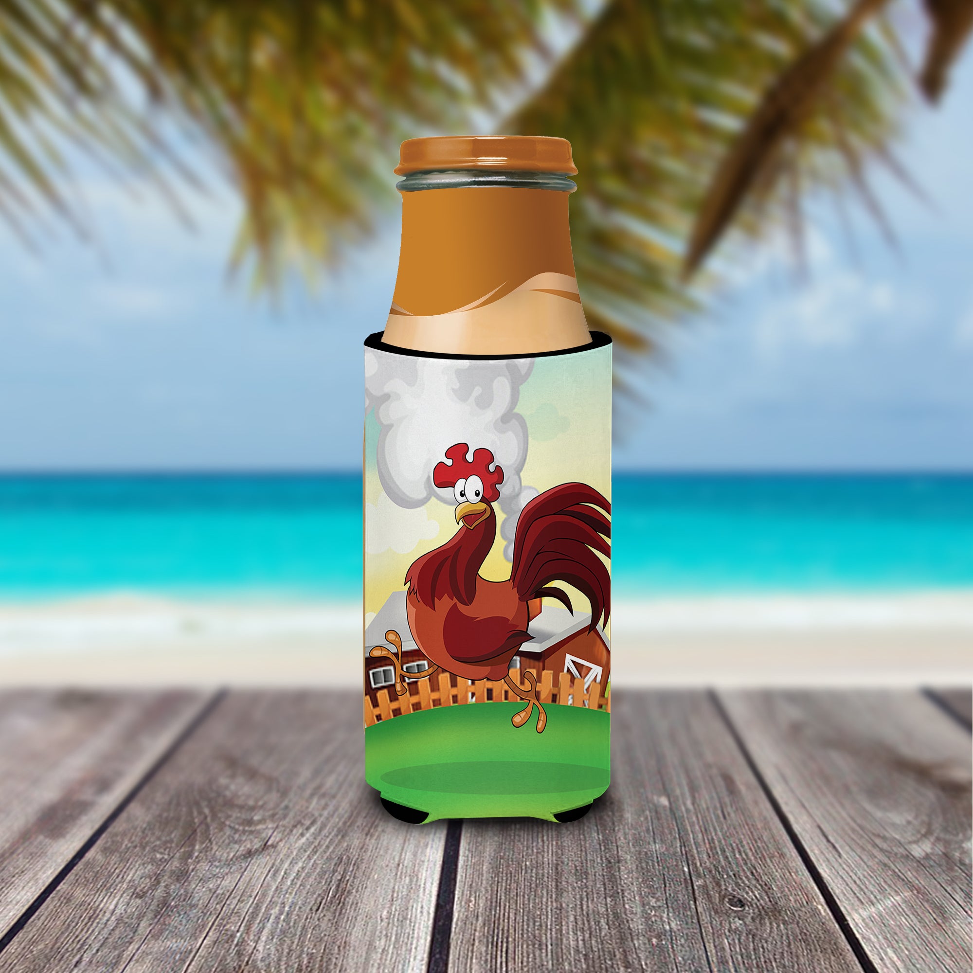 Rooster Chicken on the Run Michelob Ultra Beverage Isolateurs pour canettes minces APH7630MUK