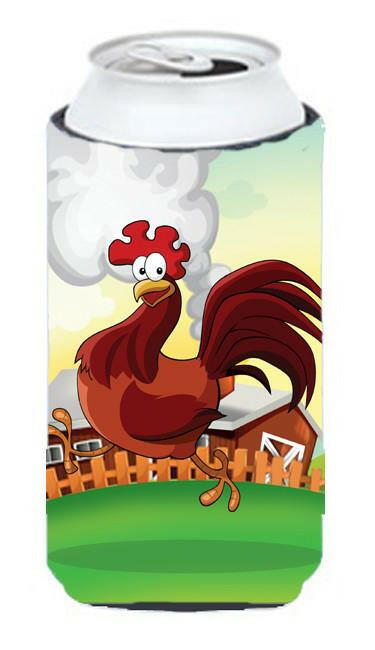 Rooster Chicken on the Run Tall Boy Beverage Insulator Hugger APH7630TBC by Caroline's Treasures