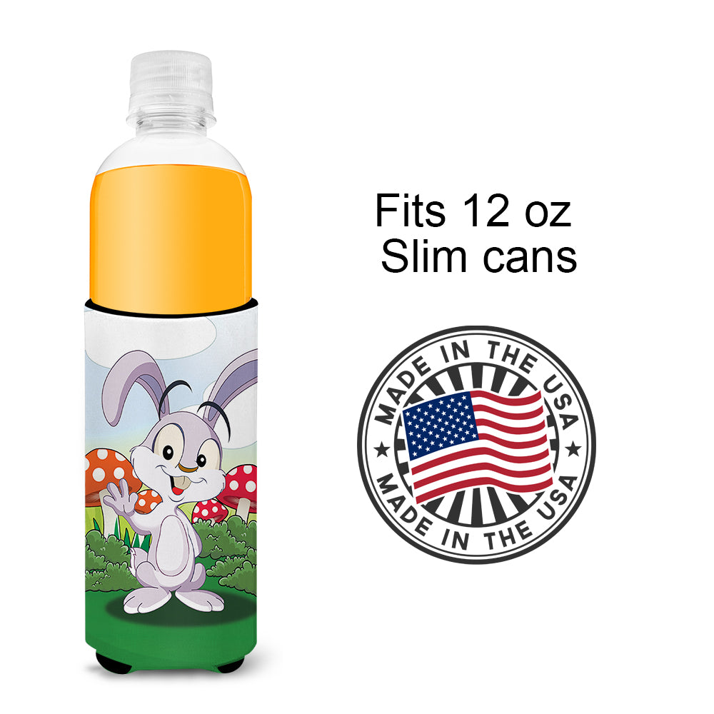 Bunny Rabbit in Mushrooms Michelob Ultra Beverage Isolateurs pour canettes minces APH7632MUK