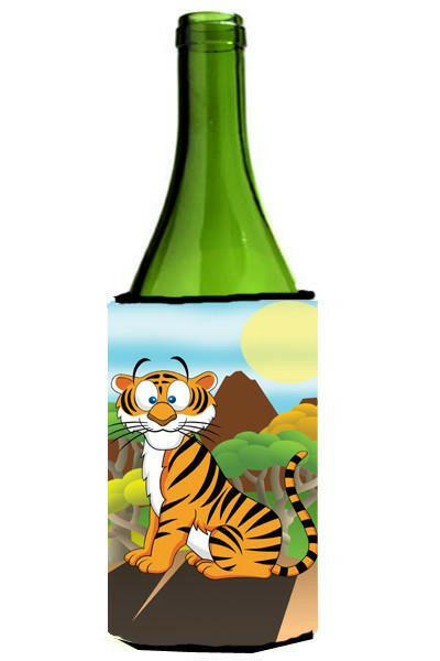 Tiger Wine Bottle Beverage Insulator Hugger APH7633LITERK by Caroline's Treasures
