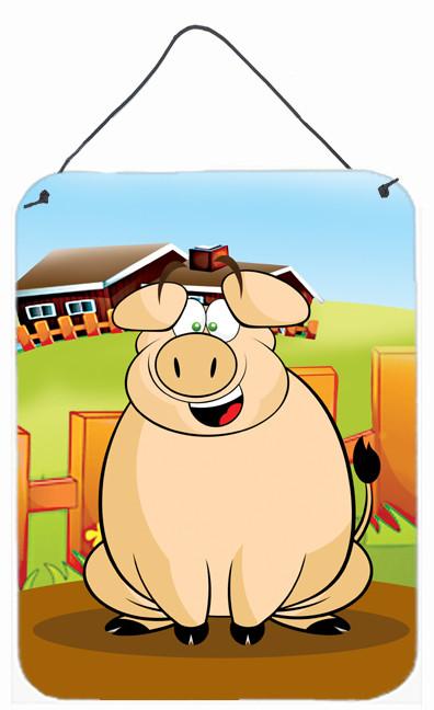 The Pig Wall or Door Hanging Prints APH7635DS1216 by Caroline's Treasures