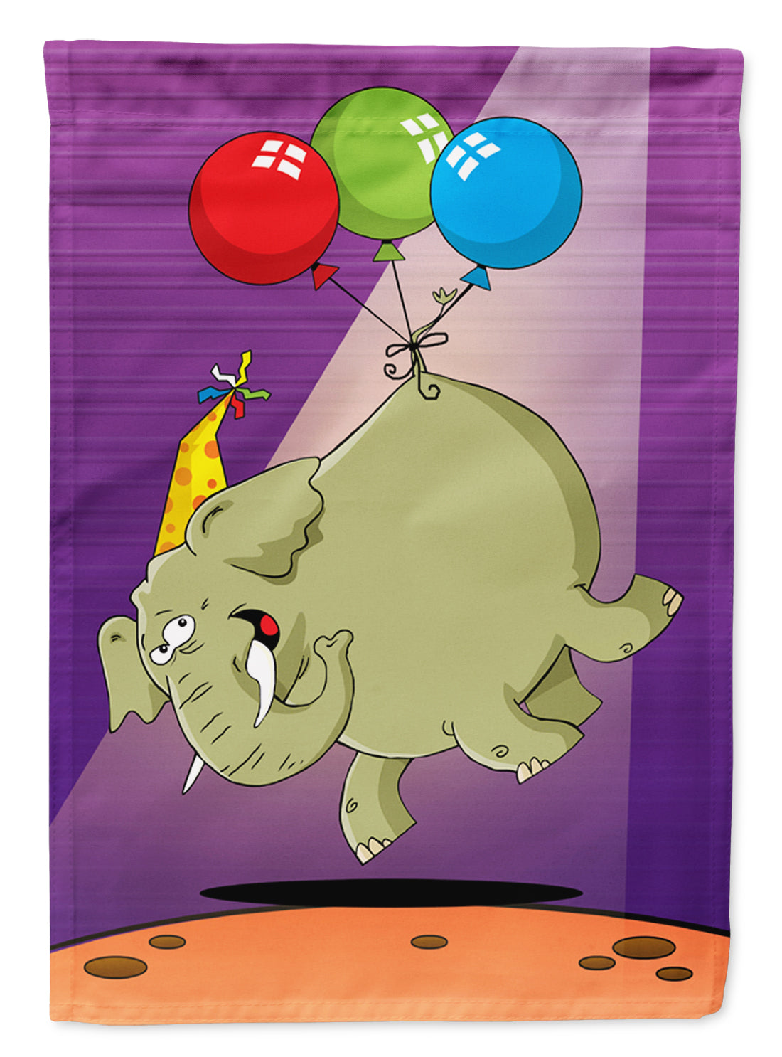 Happy Birthday Elephant Flag Canvas House Size APH8244CHF  the-store.com.